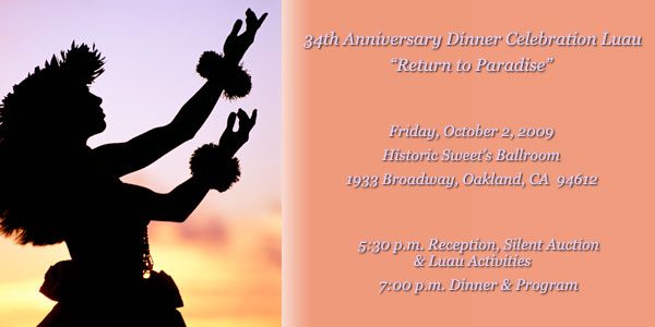34th Anniversar Dinner Celebration Luau